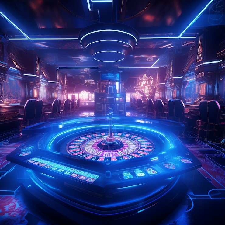 Roulette wheel spin and betting board